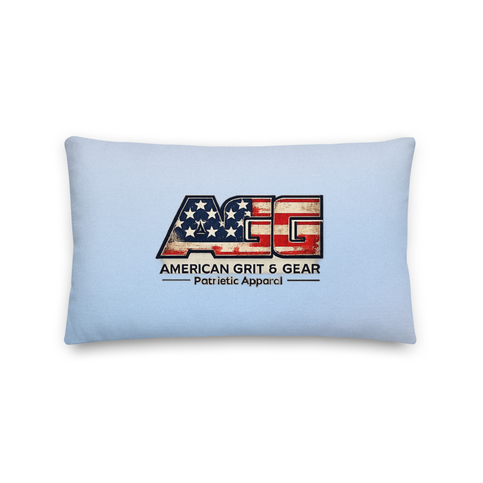 Oh Say Can You See – Blue Patriotic Premium Pillow (20″ x 12″) - Image 4