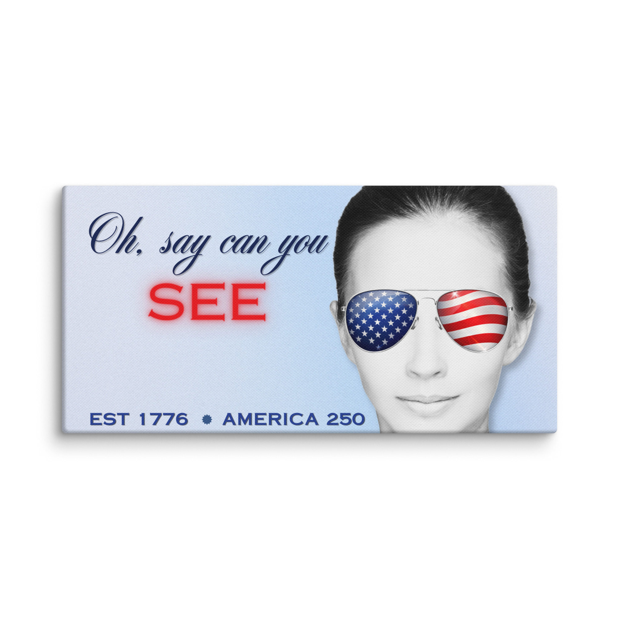 Oh Say Can You See Patriotic Canvas Wall Art – Americana Home Decor - Image 7