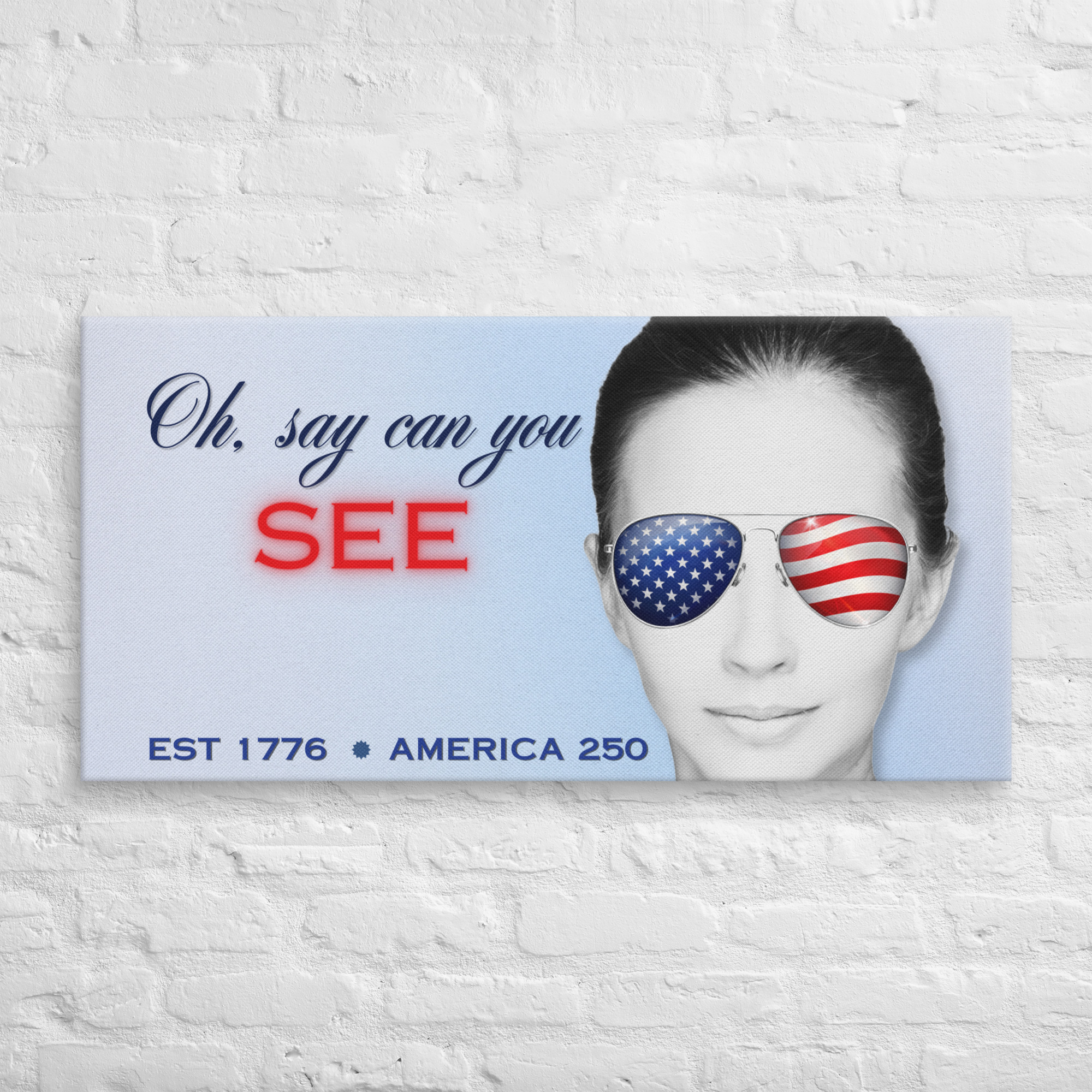 Oh Say Can You See Patriotic Canvas Wall Art – Americana Home Decor - Image 12