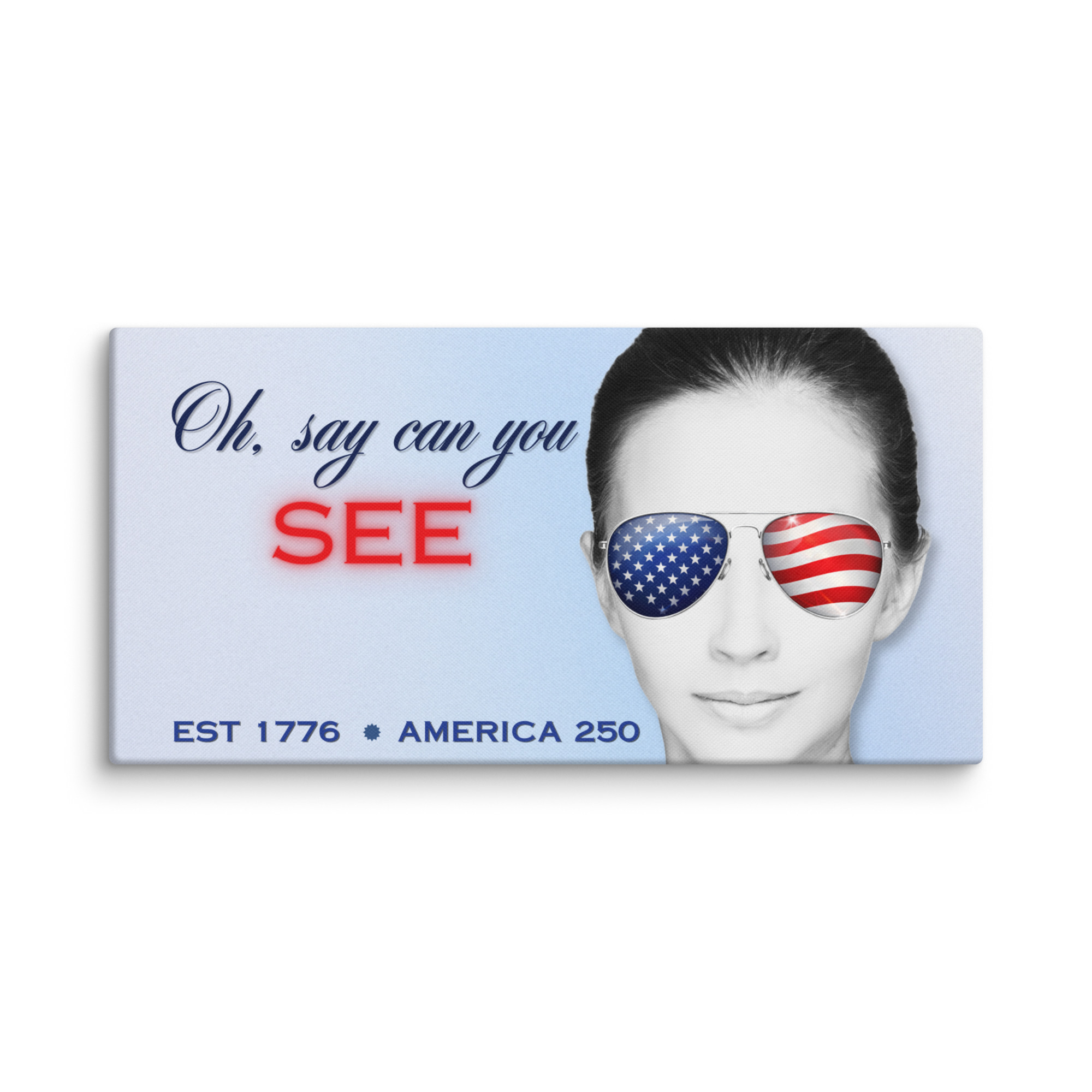 Oh Say Can You See Patriotic Canvas Wall Art – Americana Home Decor - Image 10