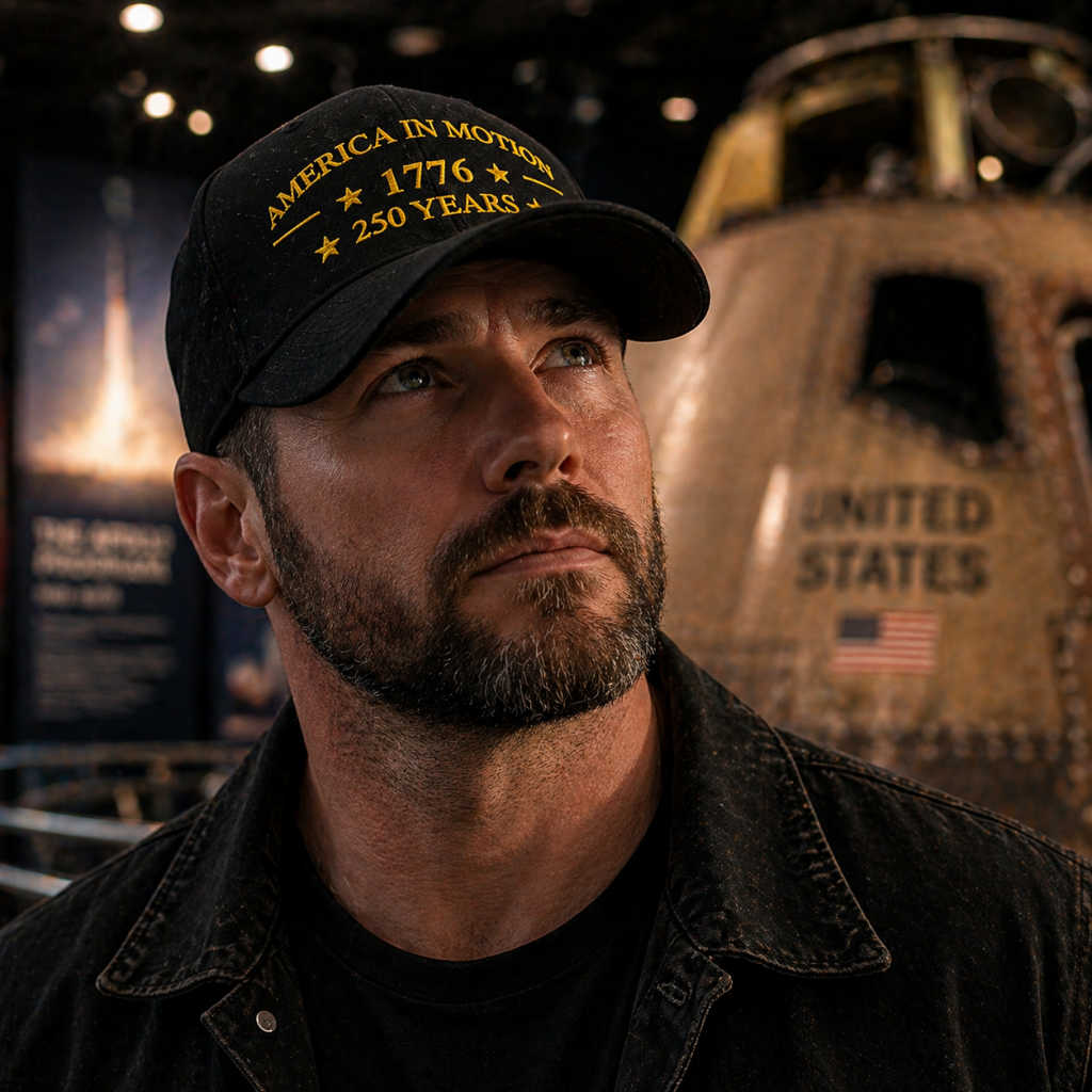 America In Motion 1776 – 250 Years - Patriotic Embroidered Dad Hat | American Grit & Gear