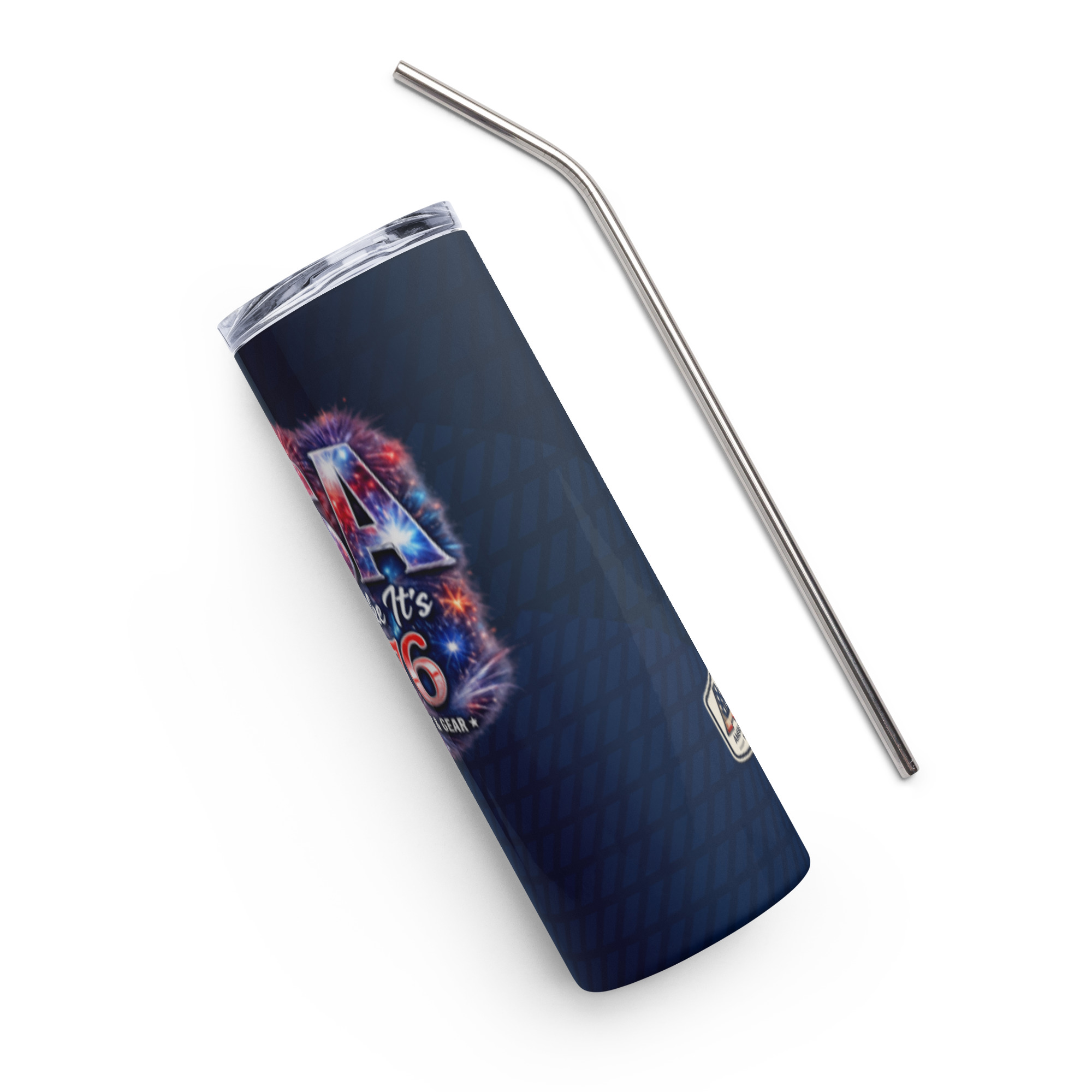 USA Party Like It’s 1776 - Patriotic Straw Tumbler – 20oz - Image 9