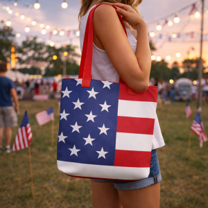 USA Stars & Stripes - Patriotic All Over Print Tote Bag