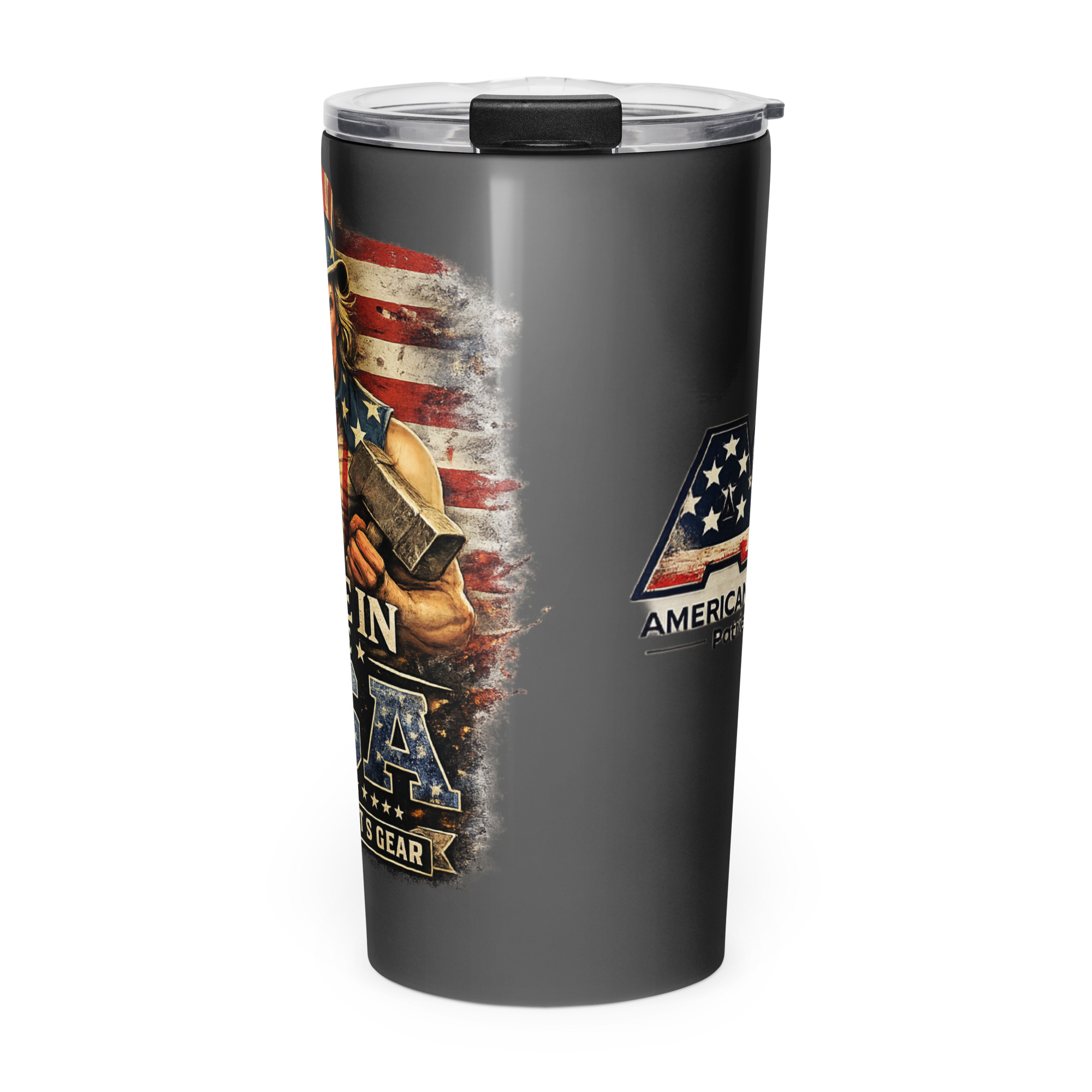 Made in the USA Stainless Steel Tumbler – American Grit & Gear – 20oz - Image 10