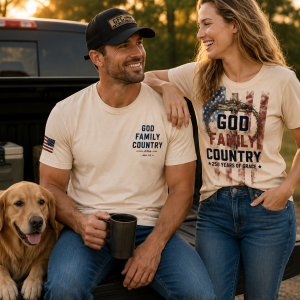 GFC Freedom Distressed Dad Hat - American Grit & Gear