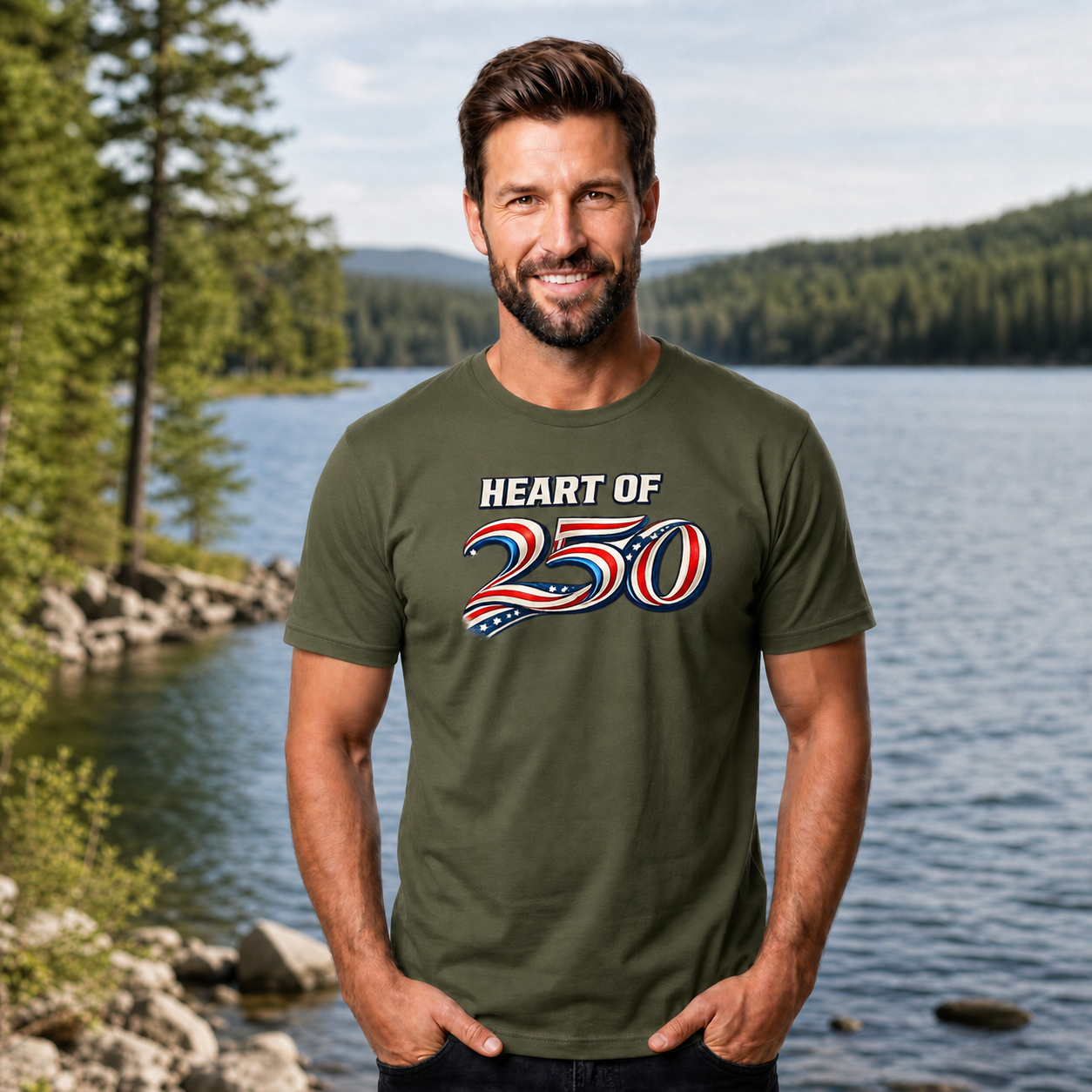 AGG Essential – Heart of 250 Men's Tee - Image 2