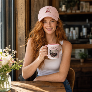 American Grit Girl Colored Coffee Mug
